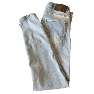 Zara Men’s Jeans Size 34 Light Blue Wash Stretch High Rise Denim DNWR